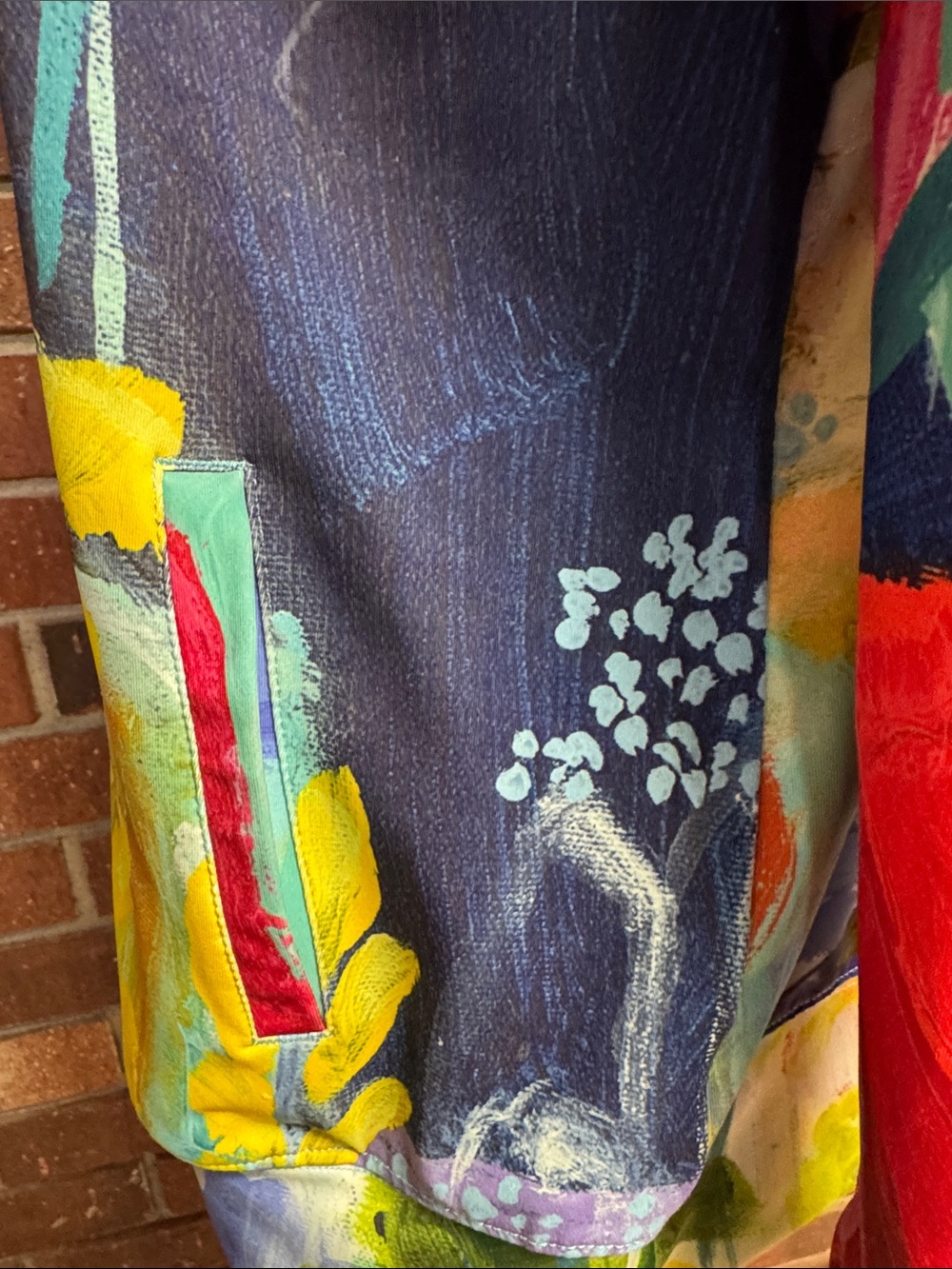 Claire Desjardins Vibrant Floral Print Zip-Up Jacket Size Medium - Picture 6 of 13